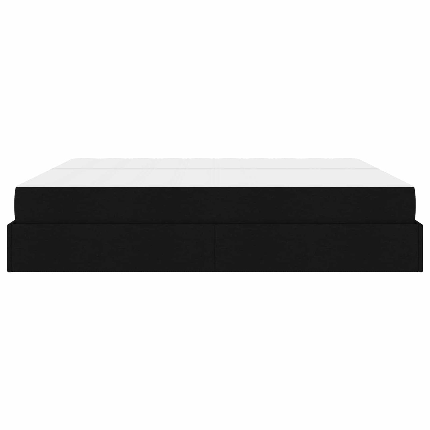 vidaXL Σκελετός κρεβατιού με στρώμα με στρώμα 2 pcs Μαύρο ύφασμα