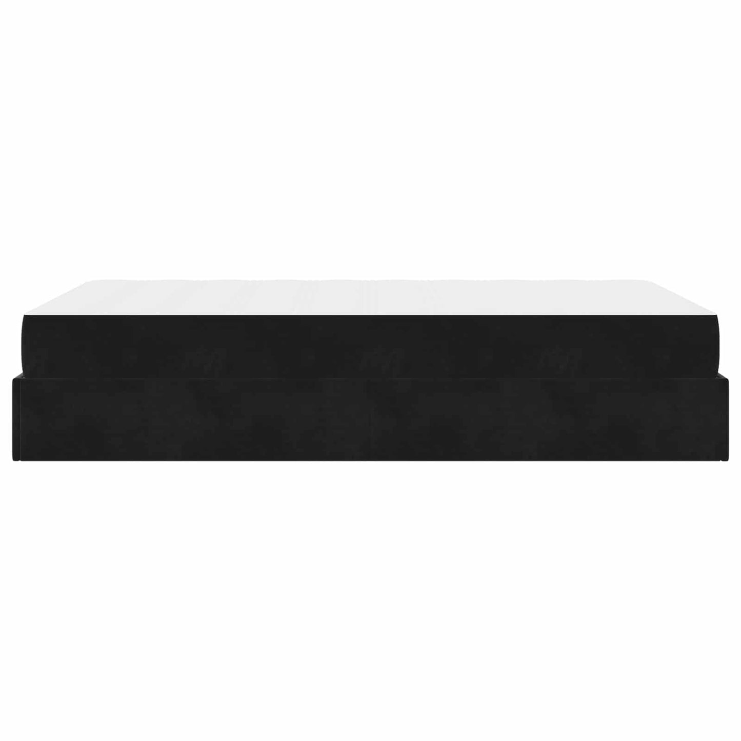 vidaXL Σκελετός κρεβατιού με στρώμα με στρώμα 2 pcs Μαύρο Βελούδο