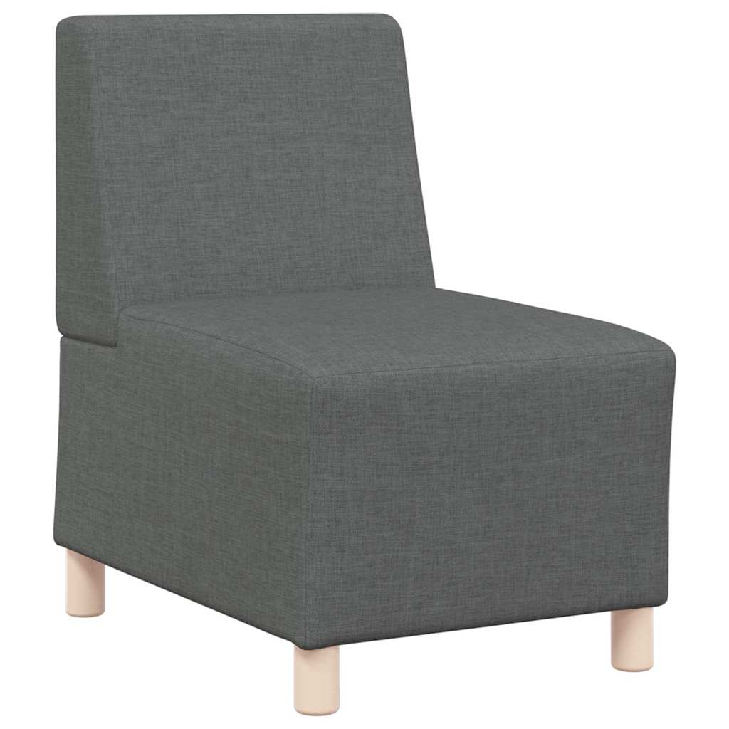 vidaXL Μοναδικός Καναπές χωρίς Χερούλια 2 pcs Σκούρο Γκρι