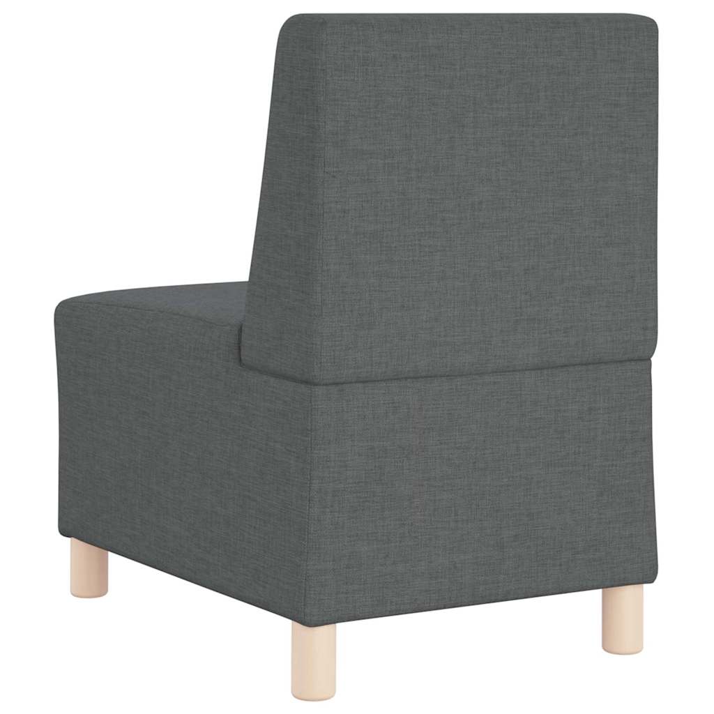 vidaXL Μοναδικός Καναπές χωρίς Χερούλια 2 pcs Σκούρο Γκρι