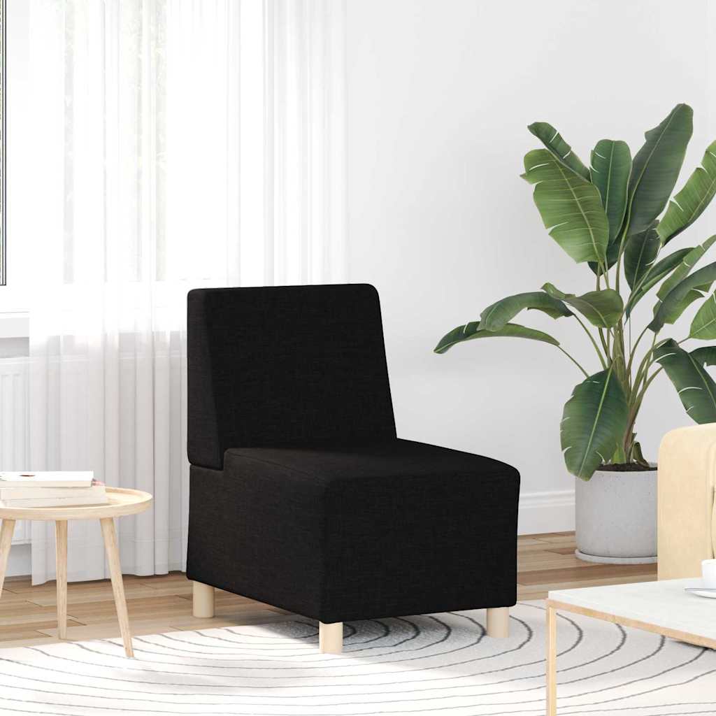 vidaXL Μοναδικός Καναπές χωρίς Χερούλια 2 pcs Μαύρο 55 x 74 x 82 εκ.