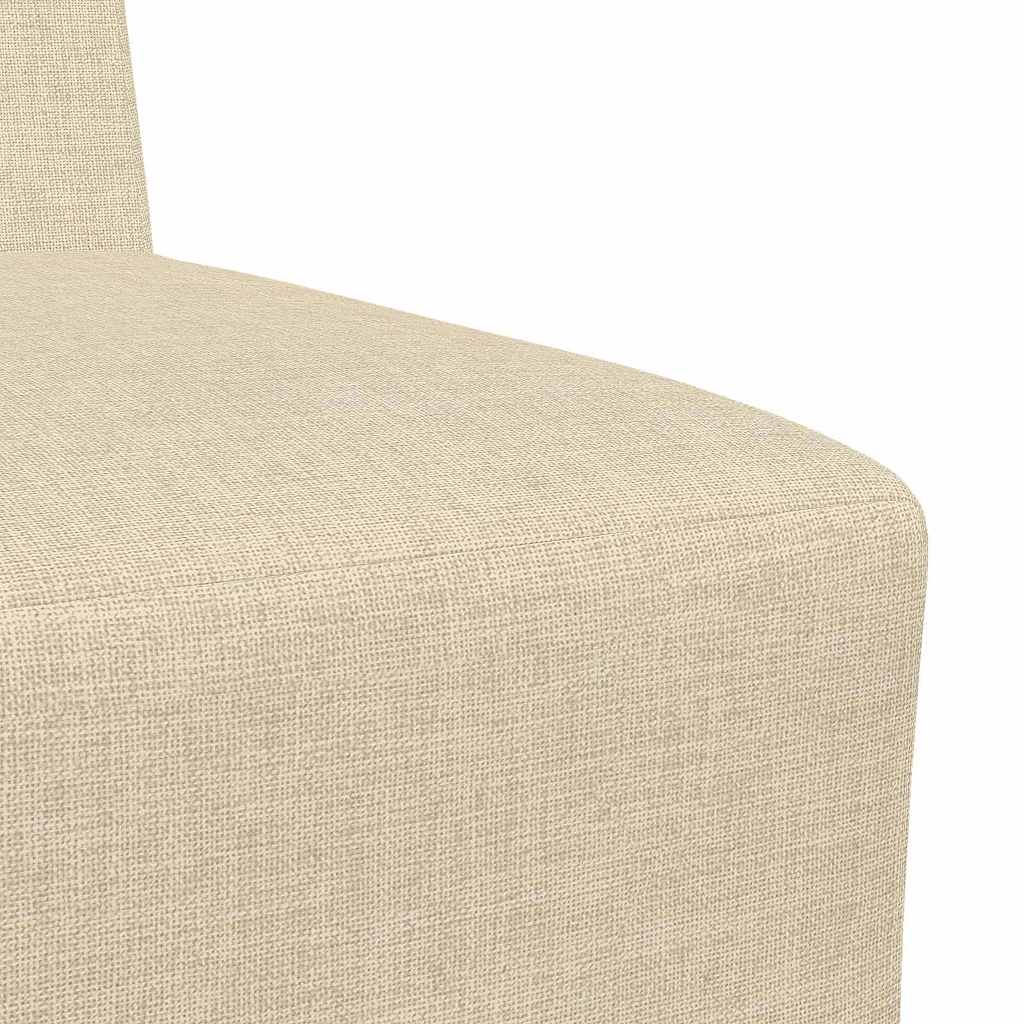 vidaXL Μοναδικός Καναπές χωρίς Χερούλια 2 pcs Κρεμ 55 x 74 x 82 εκ.
