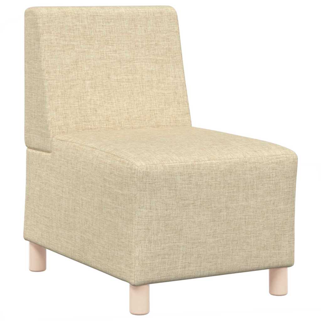 vidaXL Μοναδικός Καναπές χωρίς Χερούλια 3 pcs Κρεμ 55 x 74 x 82 εκ.