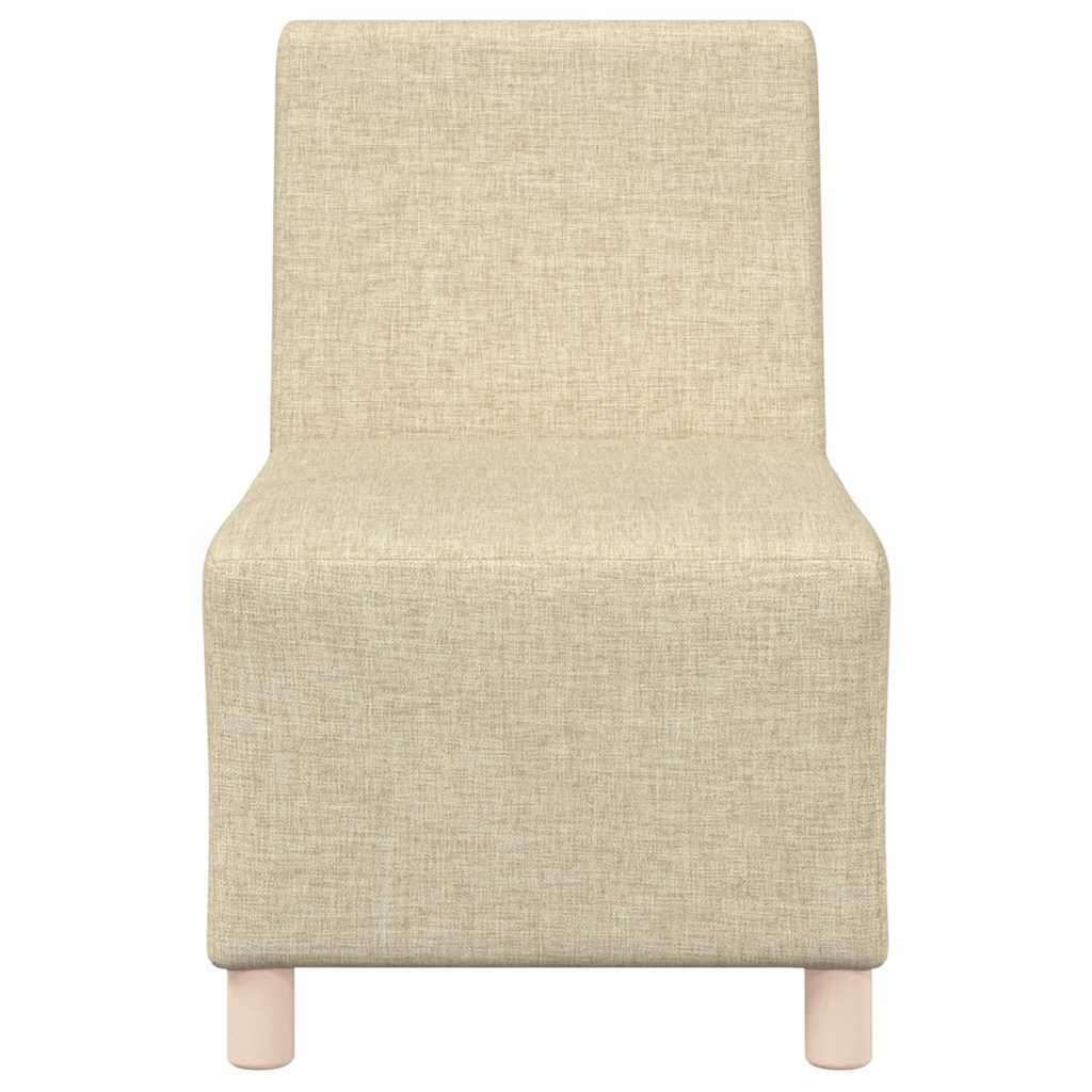 vidaXL Μοναδικός Καναπές χωρίς Χερούλια 3 pcs Κρεμ 55 x 74 x 82 εκ.
