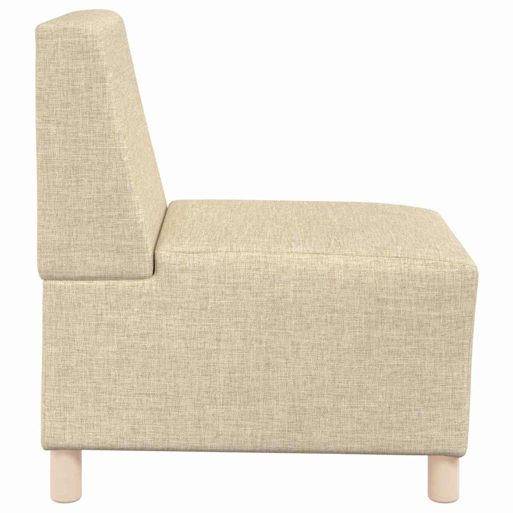 vidaXL Μοναδικός Καναπές χωρίς Χερούλια 3 pcs Κρεμ 55 x 74 x 82 εκ.