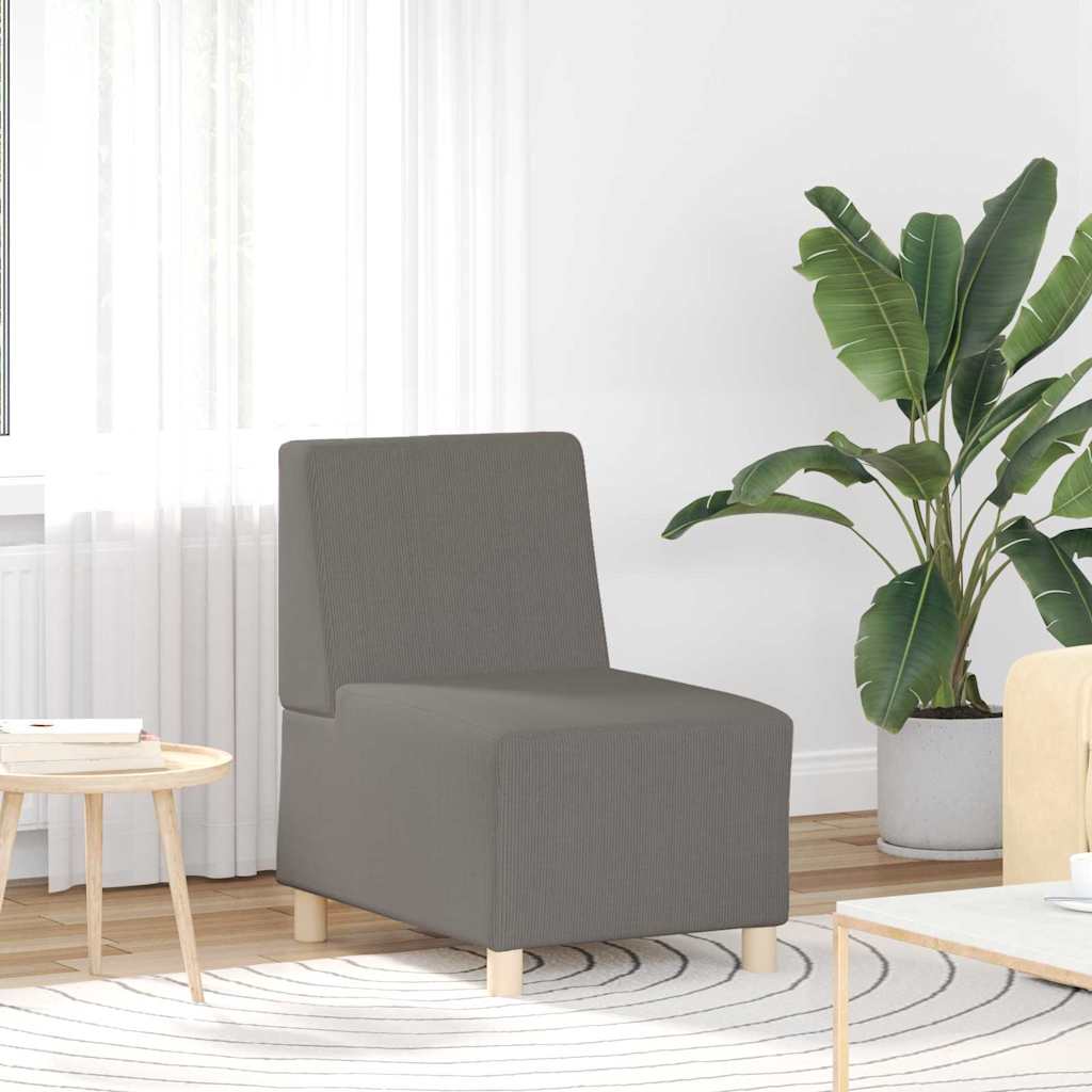 vidaXL Μοναδικός Καναπές χωρίς Χερούλια 3 pcs Ανοιχτό γκρι