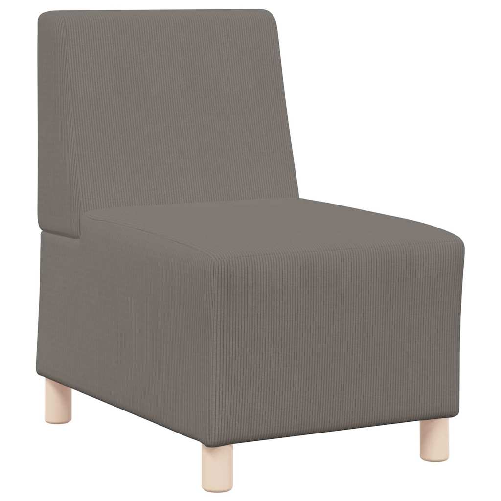 vidaXL Μοναδικός Καναπές χωρίς Χερούλια 3 pcs Ανοιχτό γκρι