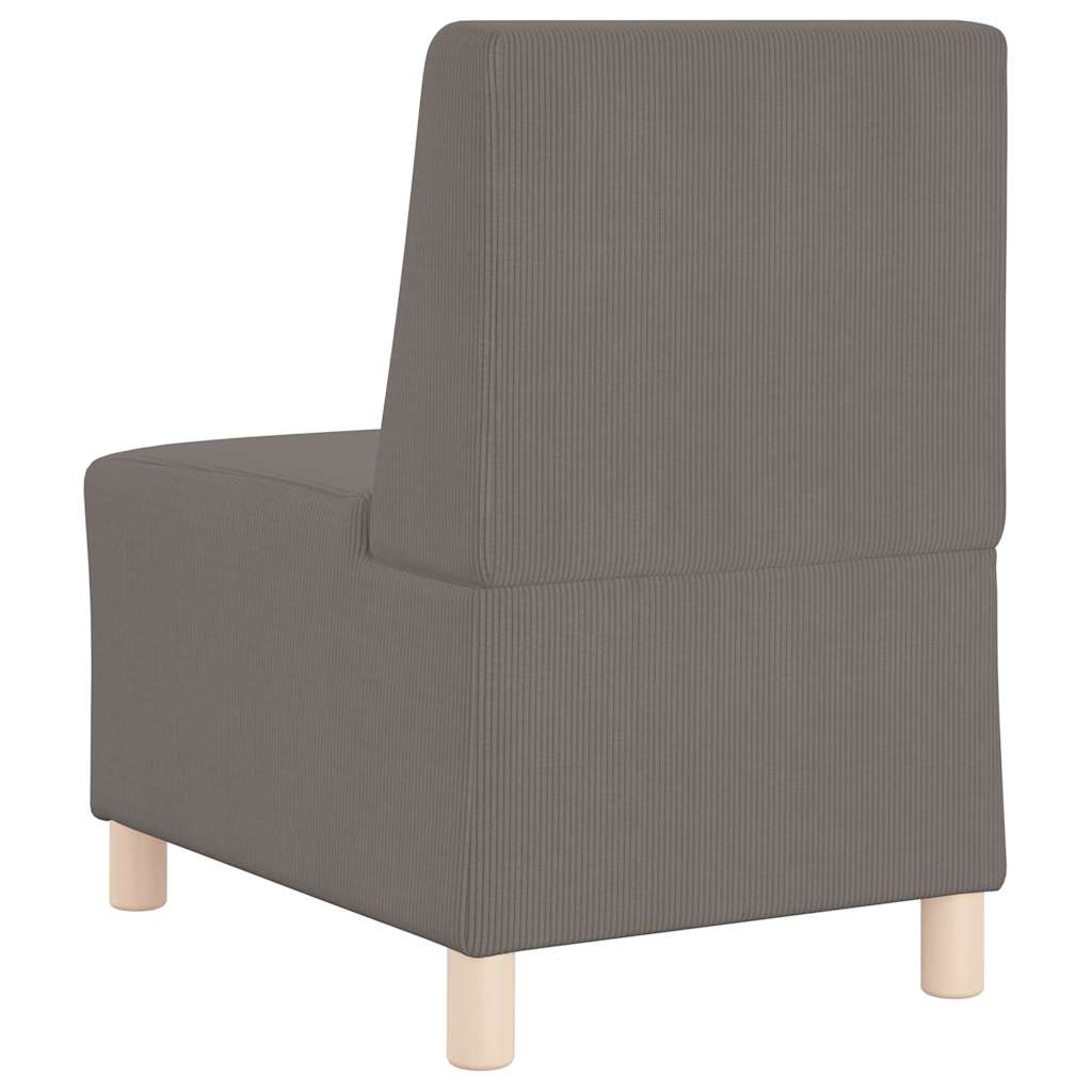 vidaXL Μοναδικός Καναπές χωρίς Χερούλια 3 pcs Ανοιχτό γκρι