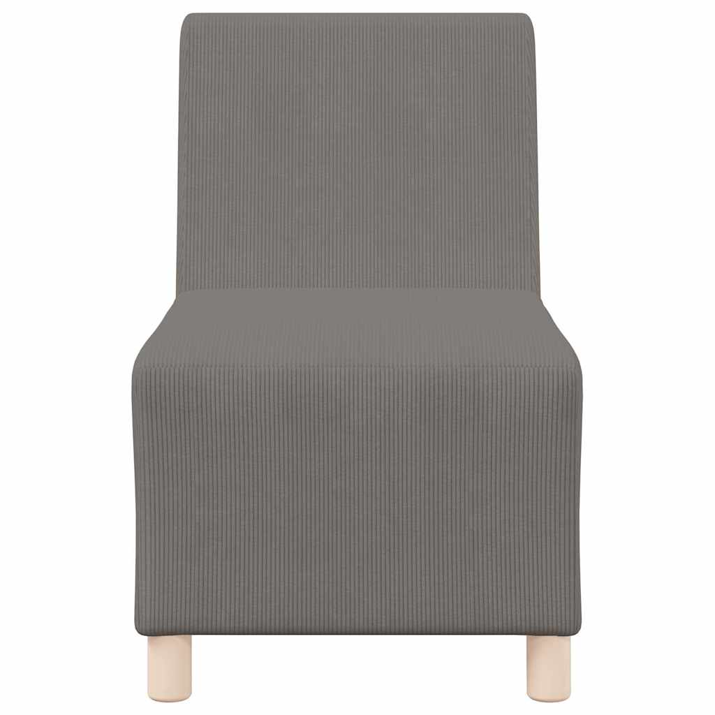 vidaXL Μοναδικός Καναπές χωρίς Χερούλια 3 pcs Ανοιχτό γκρι