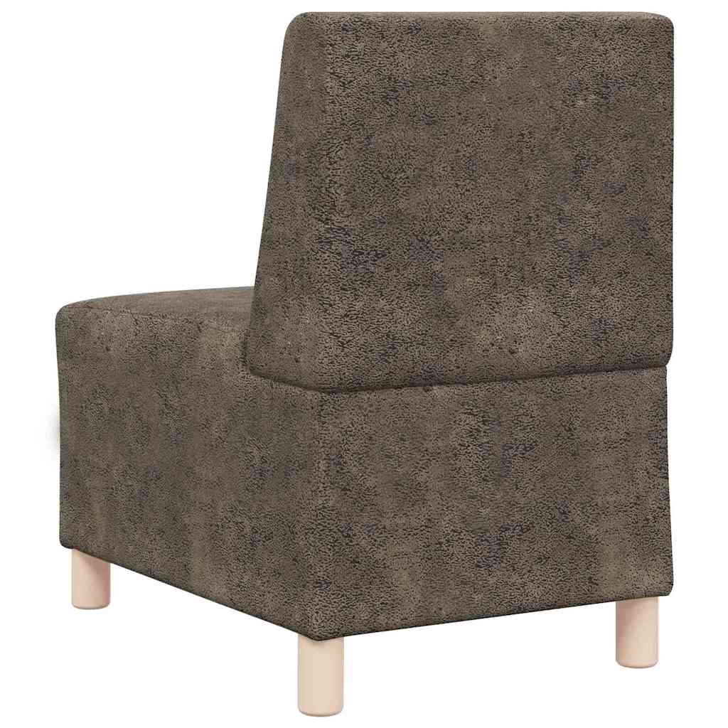vidaXL Μοναδικός Καναπές χωρίς Χερούλια 3 pcs Σκούρο Γκρι
