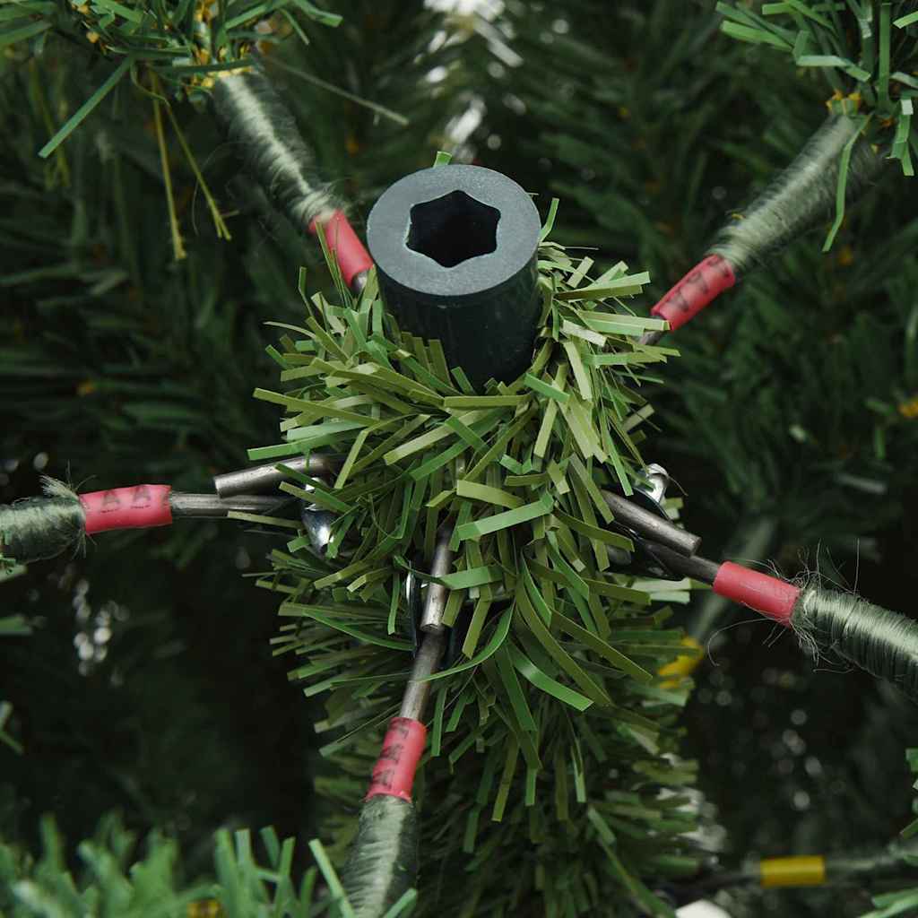 vidaXL Τεχνητό Χριστουγεννιάτικο Δέντρο με Άξονα Πράσινο 180 cm