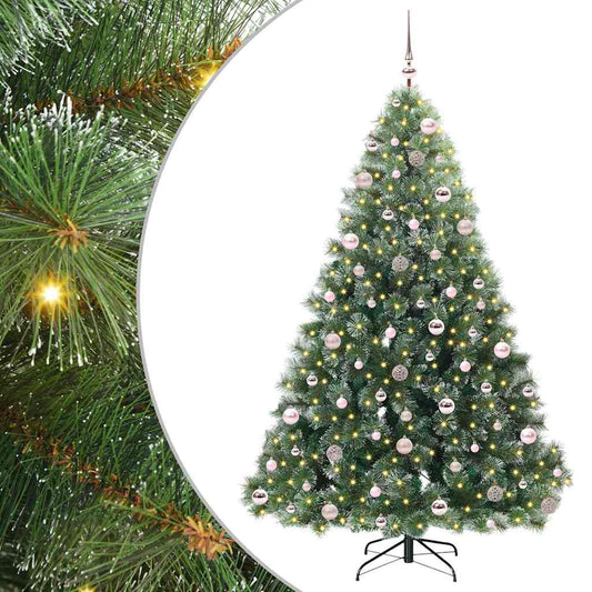 vidaXL Τεχνητό Χριστουγεννιάτικο Δέντρο Πράσινο 210 cm ΠΕ και PVC