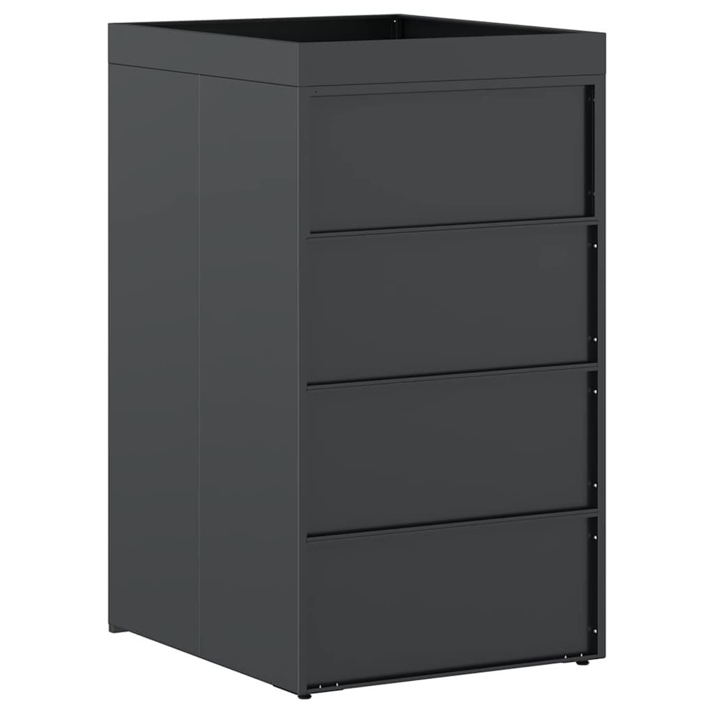 vidaXL Αποθήκευση Κάδου Ρόδας με Στέγη Πλανοστρόφιγγας για Μοναδικό Κάδο 240L