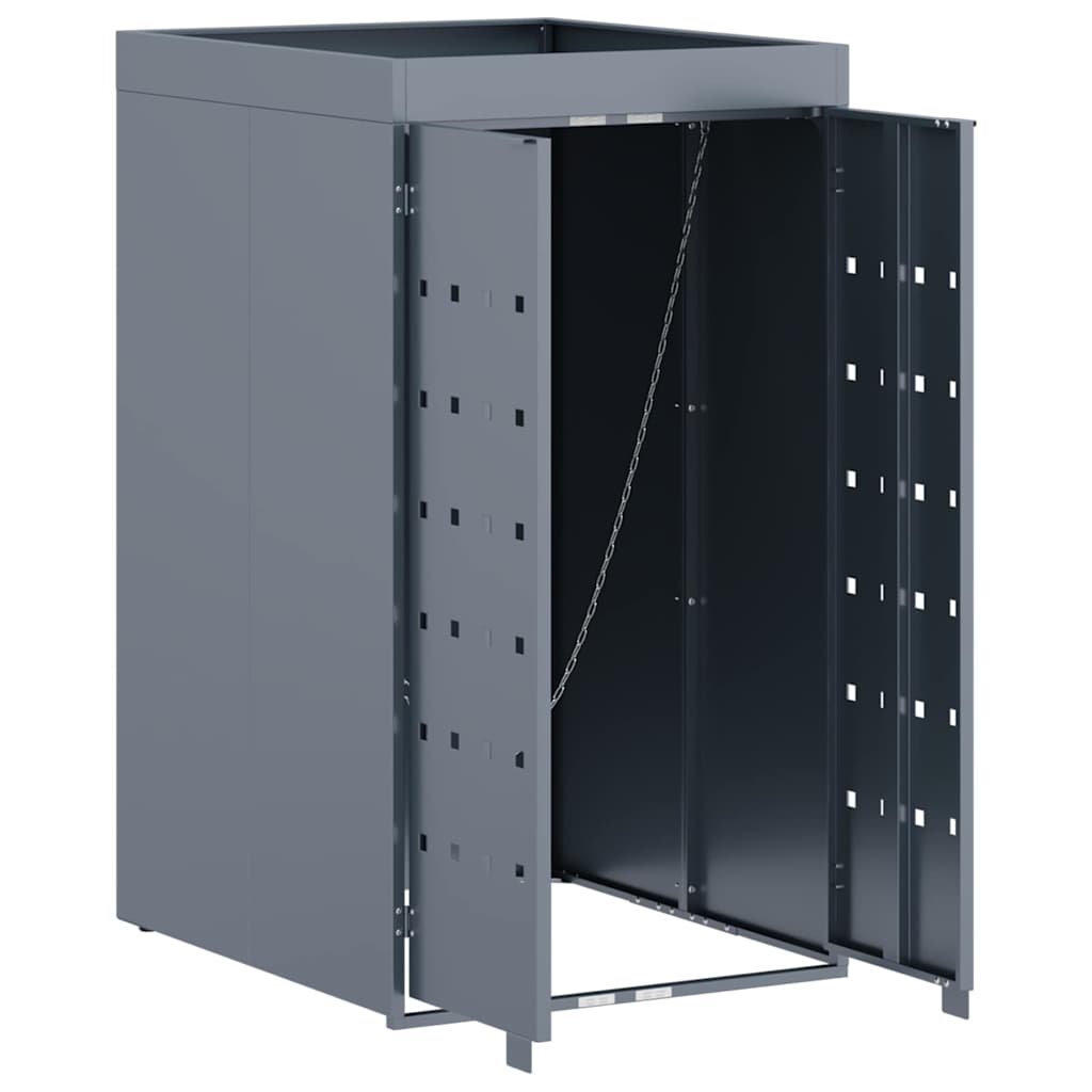 vidaXL Αποθήκευση Κάδου Ρόδας με Στέγη Πλανοστρόφιγγας για Μοναδικό Κάδο 240L