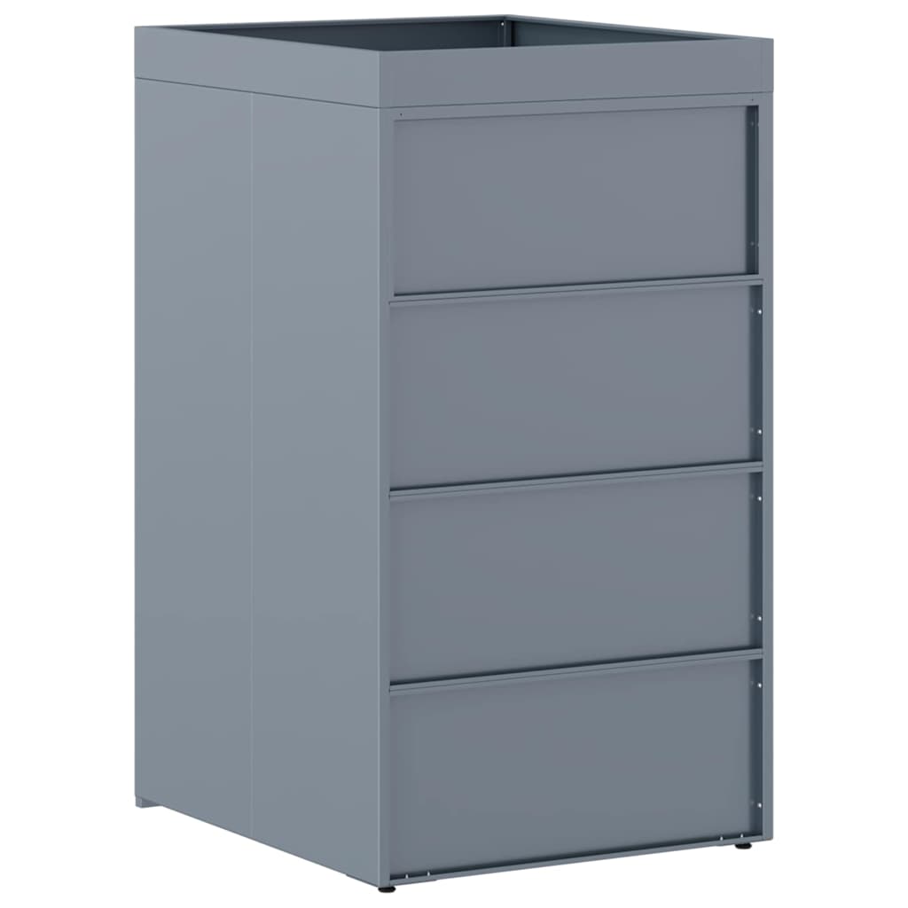 vidaXL Αποθήκευση Κάδου Ρόδας με Στέγη Πλανοστρόφιγγας για Μοναδικό Κάδο 240L