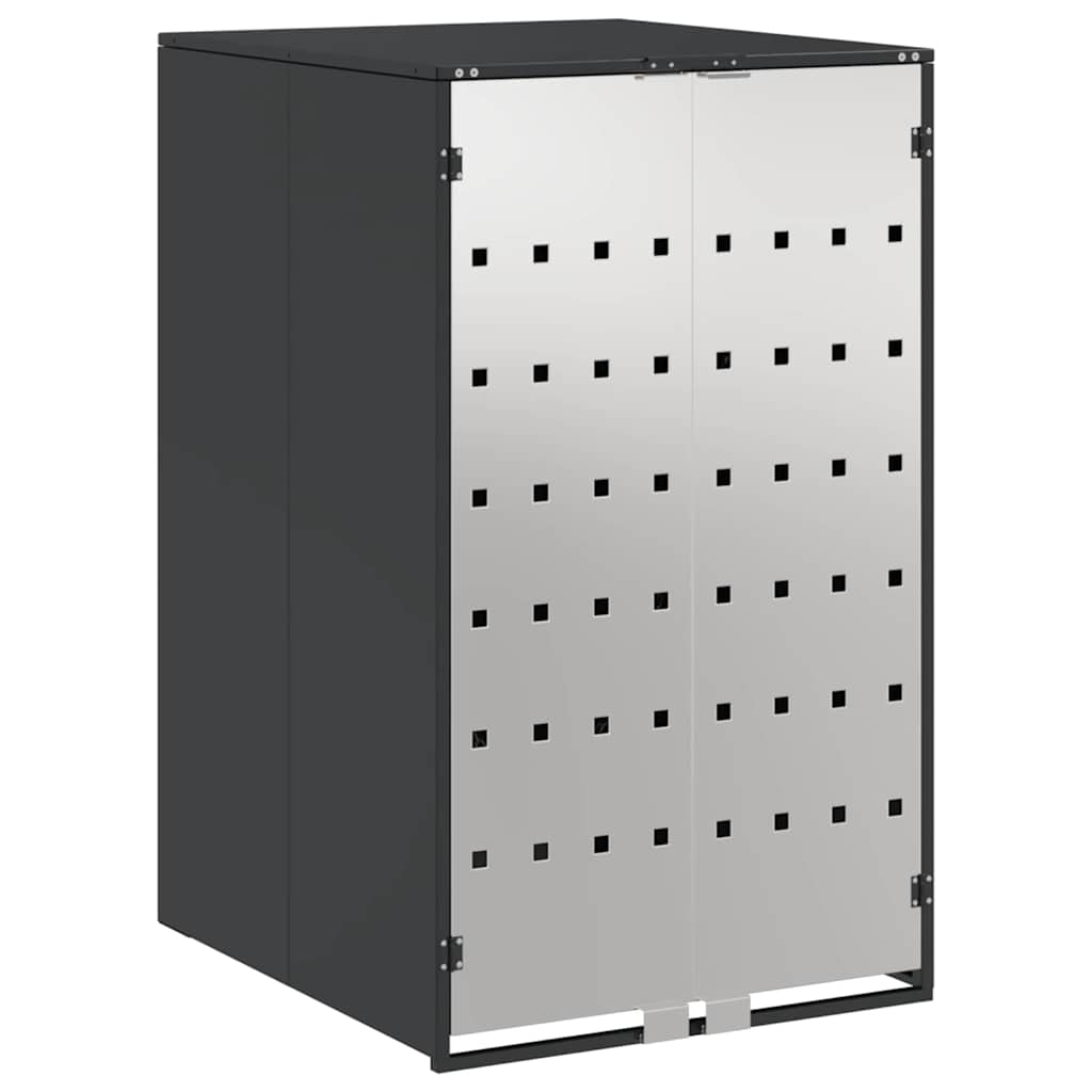 vidaXL Αποθήκευση Κάδου με Καπάκι Αερίου για Κάδο 240L Ανθρακί