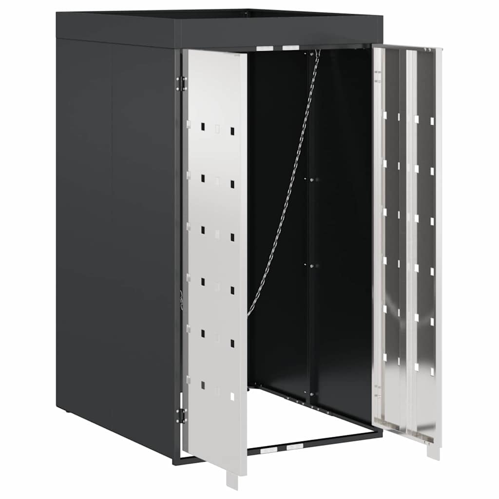 vidaXL Αποθήκευση Κάδου με Στέγη Γλάστρας για Κάδο 240L Ανθρακί