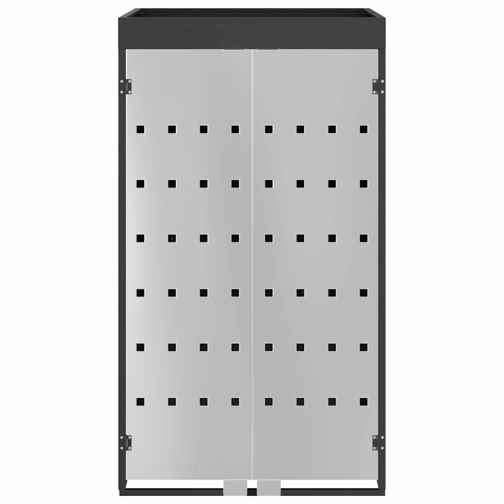 vidaXL Αποθήκευση Κάδου με Στέγη Γλάστρας για Κάδο 240L Ανθρακί