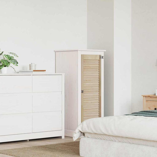 vidaXL Πόρτα Ντουλάπας Φυσικό 140.5 x 2.1 x 49.5 cm Μασίφ ξύλο πεύκου