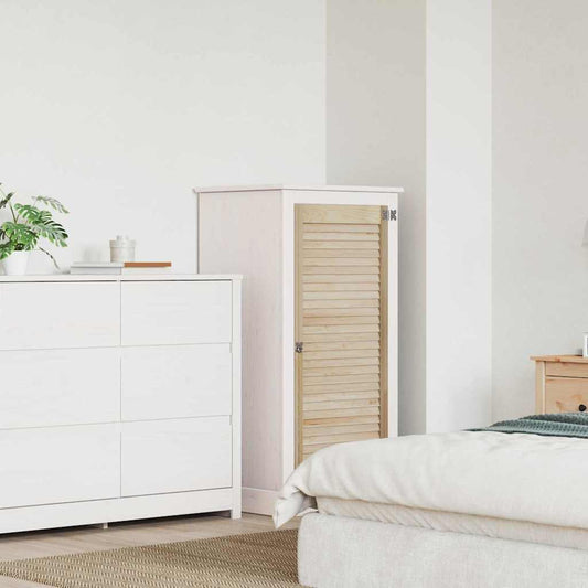 vidaXL Πόρτα Ντουλάπας Φυσικό 140.5 x 2.1 x 49.5 cm Μασίφ ξύλο πεύκου