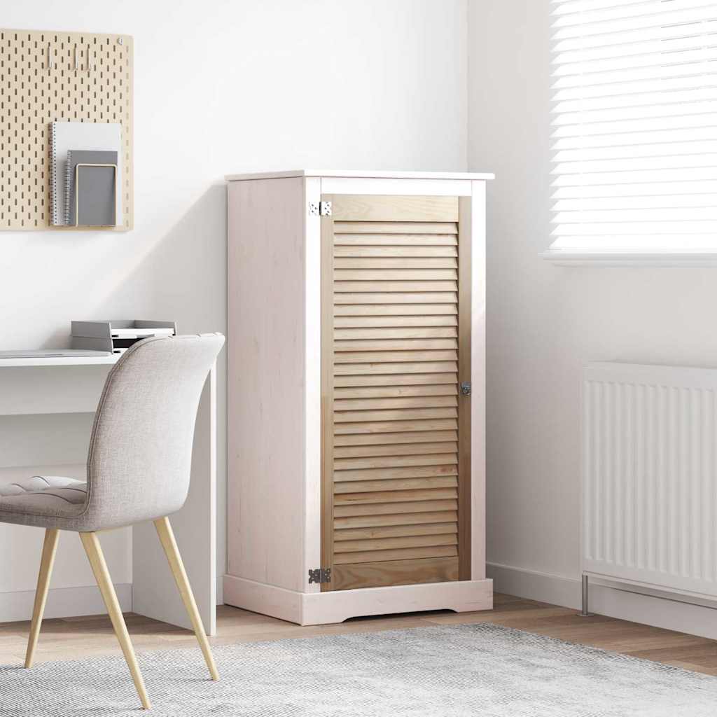 vidaXL Πόρτα Ντουλάπας Φυσικό 140.5 x 2.1 x 49.5 cm Μασίφ ξύλο πεύκου