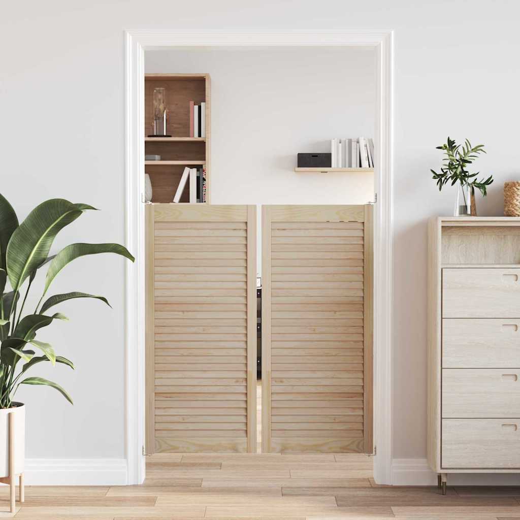 vidaXL Πόρτα Ντουλάπας με πόρτα 2 pcs Φυσικό 140.5 x 2.1 x 49.5 cm