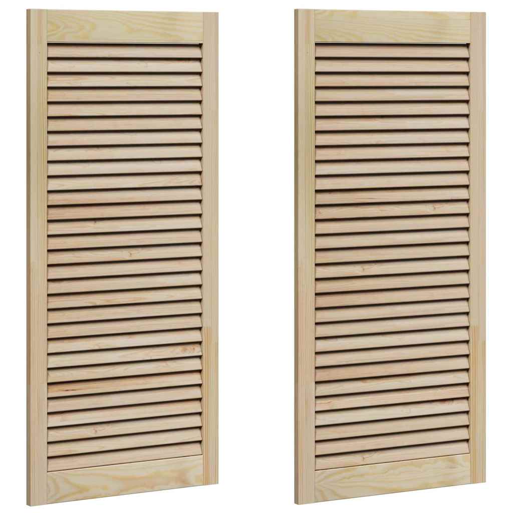 vidaXL Πόρτα Ντουλάπας με πόρτα 2 pcs Φυσικό 140.5 x 2.1 x 49.5 cm