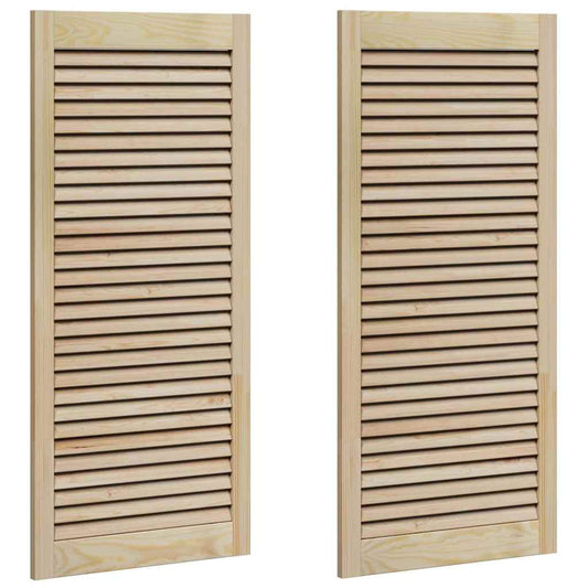 vidaXL Πόρτα Ντουλάπας με πόρτα 2 pcs Φυσικό 140.5 x 2.1 x 49.5 cm
