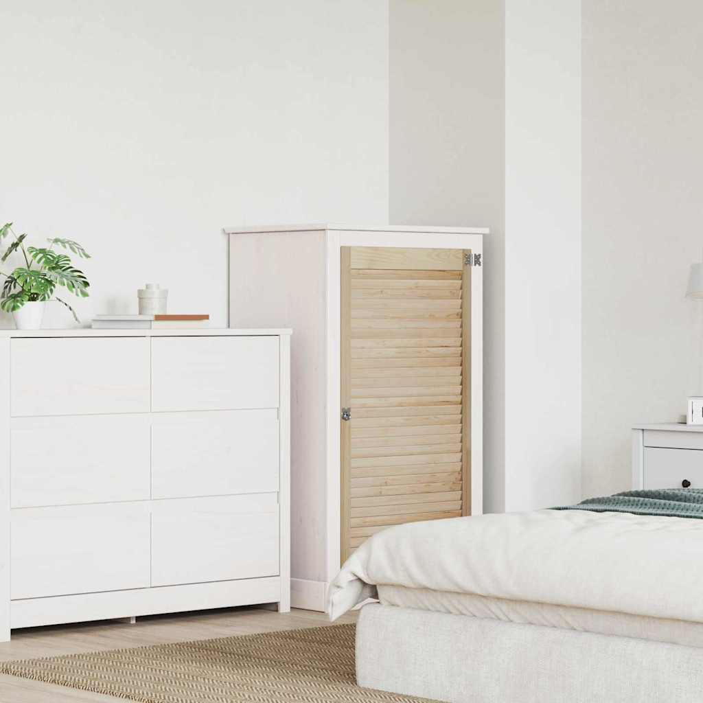 vidaXL Πόρτα Ντουλάπας Φυσικό 140.5 x 2.1 x 49.5 cm Μασίφ ξύλο πεύκου