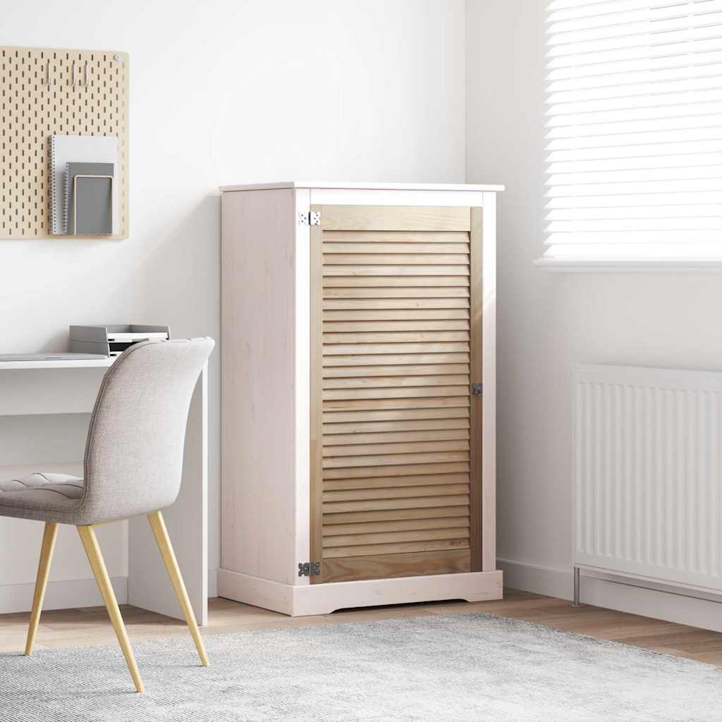 vidaXL Πόρτα Ντουλάπας Φυσικό 140.5 x 2.1 x 49.5 cm Μασίφ ξύλο πεύκου