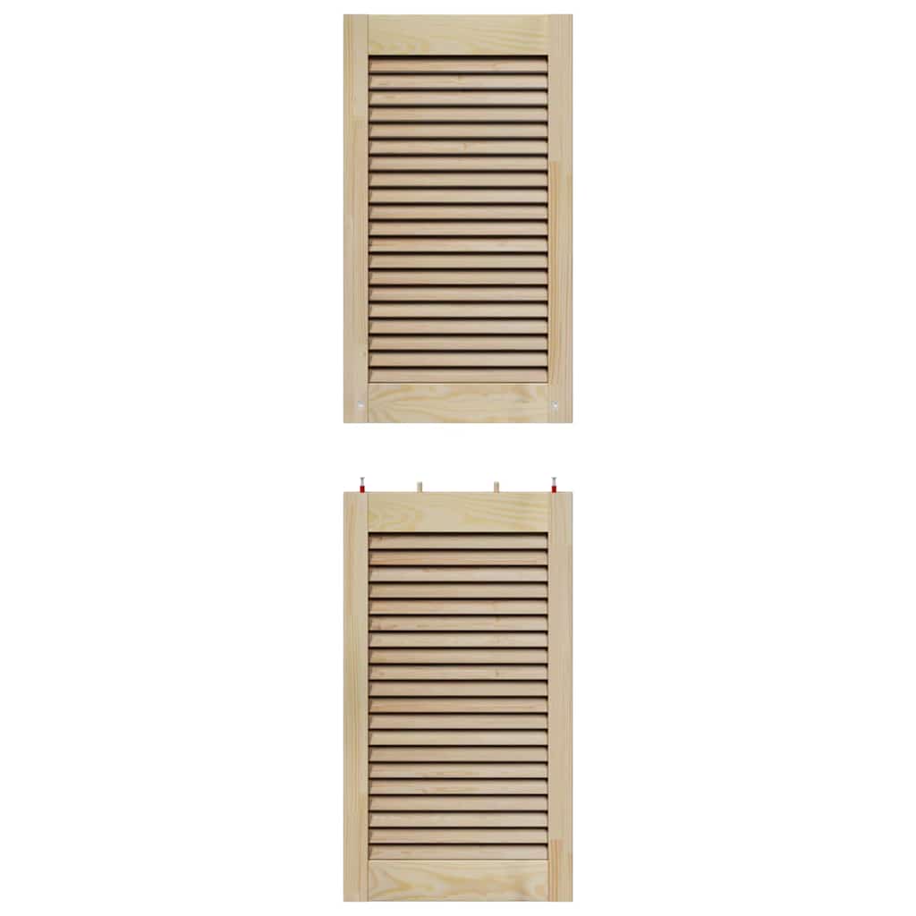 vidaXL Πόρτα Ντουλάπας με πόρτα 2 τεμ. Φυσικό 140,5 x 2,1 x 39,5 cm
