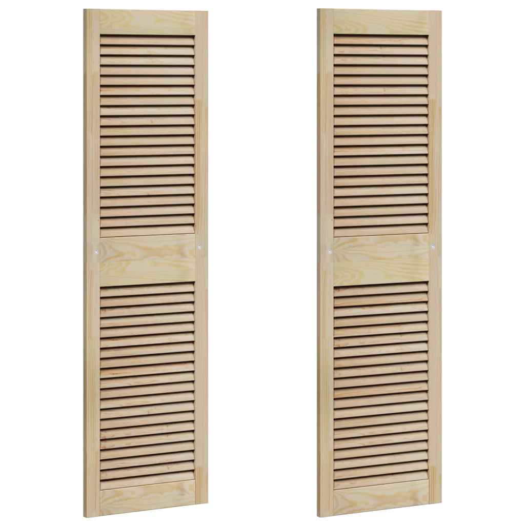 vidaXL Πόρτα Ντουλάπας με πόρτα 2 pcs Φυσικό 140.5 x 2.1 x 49.5 cm