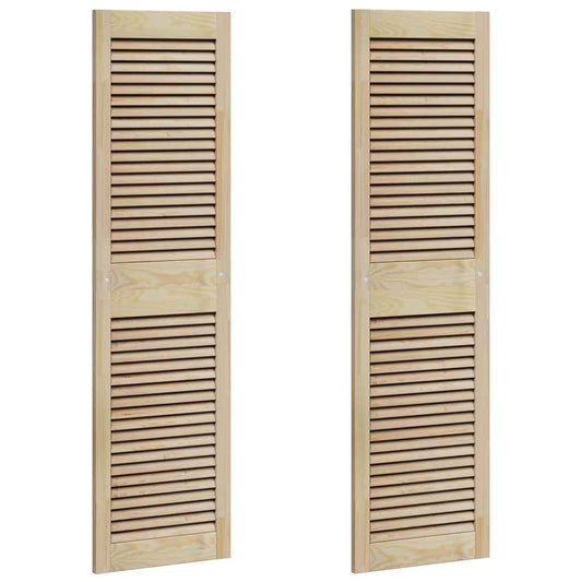 vidaXL Πόρτα Ντουλάπας με πόρτα 2 τεμ. Φυσικό 140,5 x 2,1 x 39,5 cm