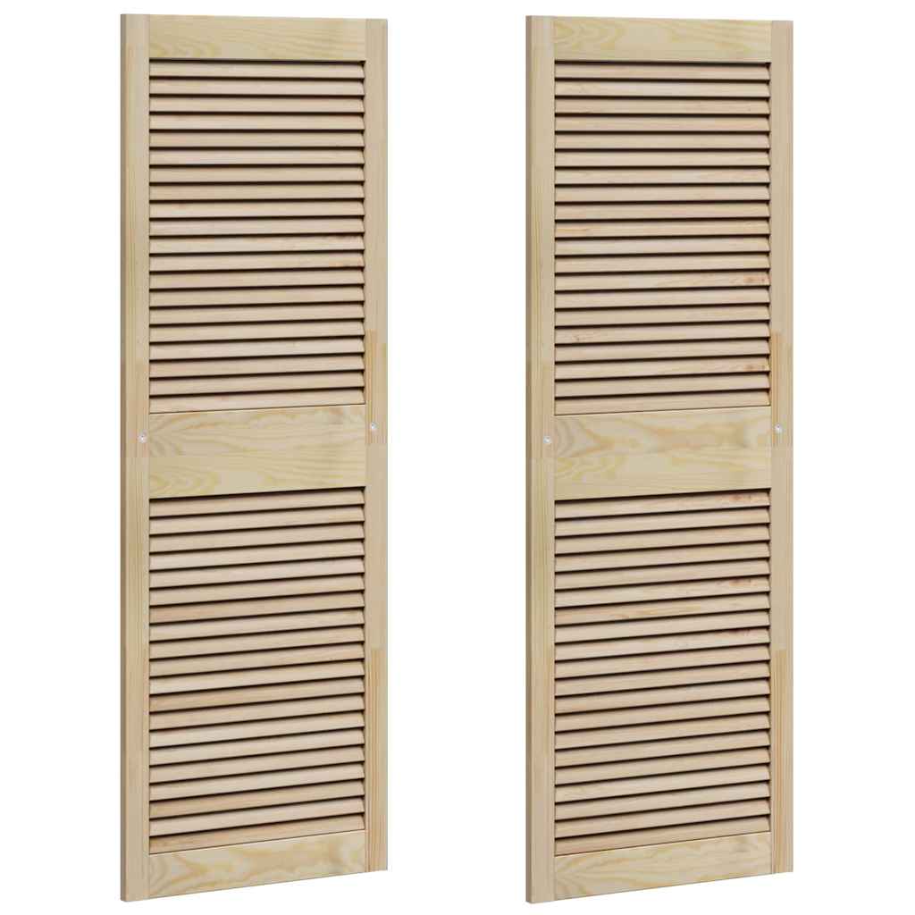 vidaXL Πόρτα Ντουλάπας με πόρτα 2 pcs Φυσικό 140.5 x 2.1 x 49.5 cm