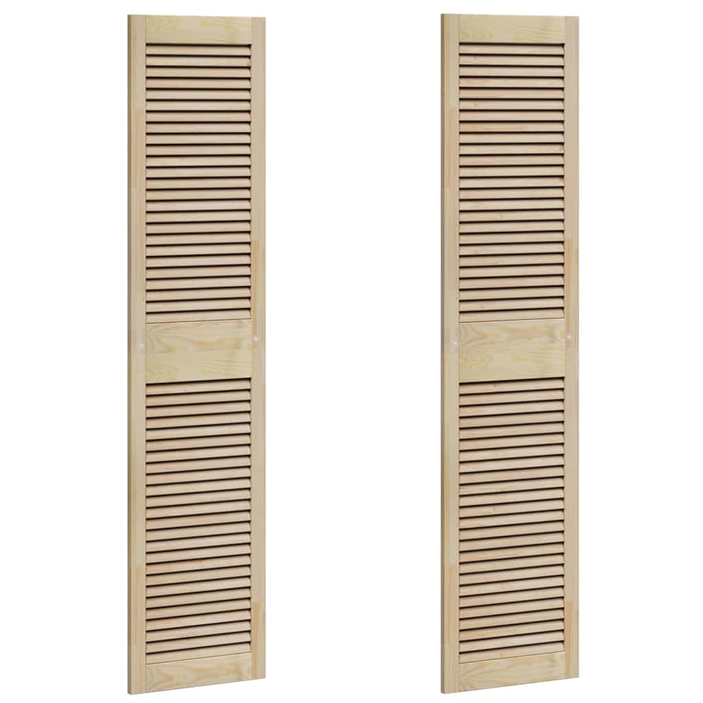 vidaXL Πόρτα Ντουλάπας με πόρτα 2 pcs Φυσικό 140.5 x 2.1 x 49.5 cm