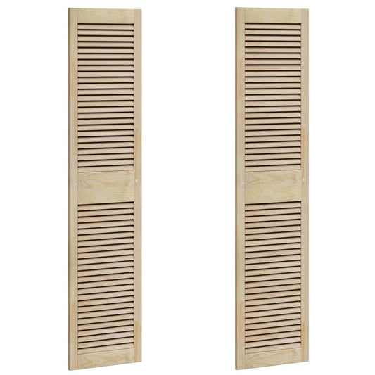 vidaXL Πόρτα Ντουλάπας με πόρτα 2 pcs Φυσικό 140.5 x 2.1 x 49.5 cm