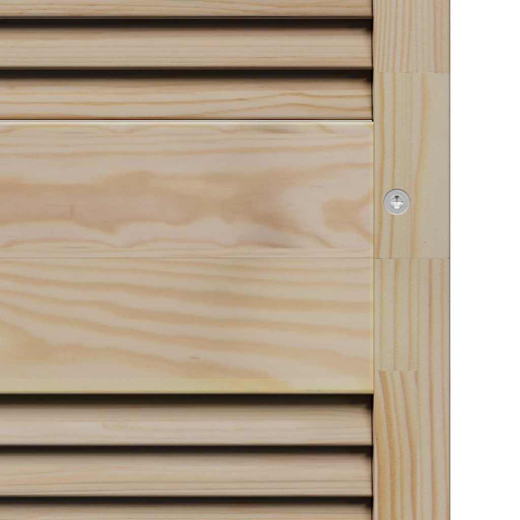 vidaXL Πόρτα Ντουλάπας Φυσικό 140.5 x 2.1 x 49.5 cm Μασίφ ξύλο πεύκου