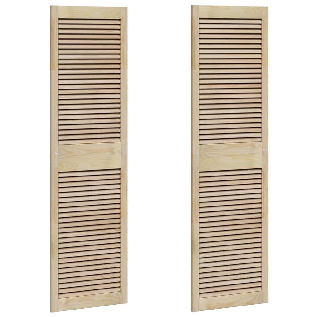 vidaXL Πόρτα Ντουλάπας με πόρτα 2 pcs Φυσικό 140.5 x 2.1 x 49.5 cm