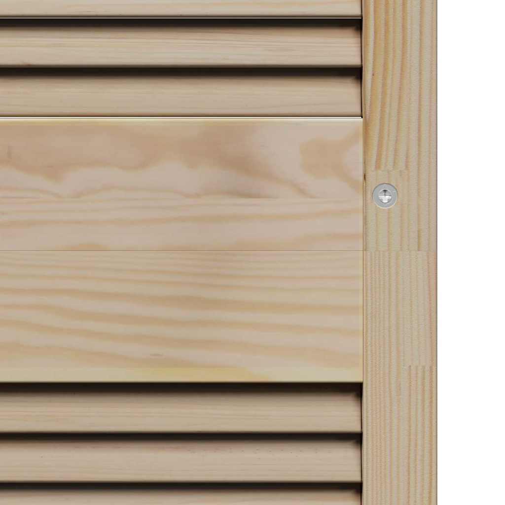 vidaXL Πόρτα Ντουλάπας Φυσικό 140.5 x 2.1 x 49.5 cm Μασίφ ξύλο πεύκου