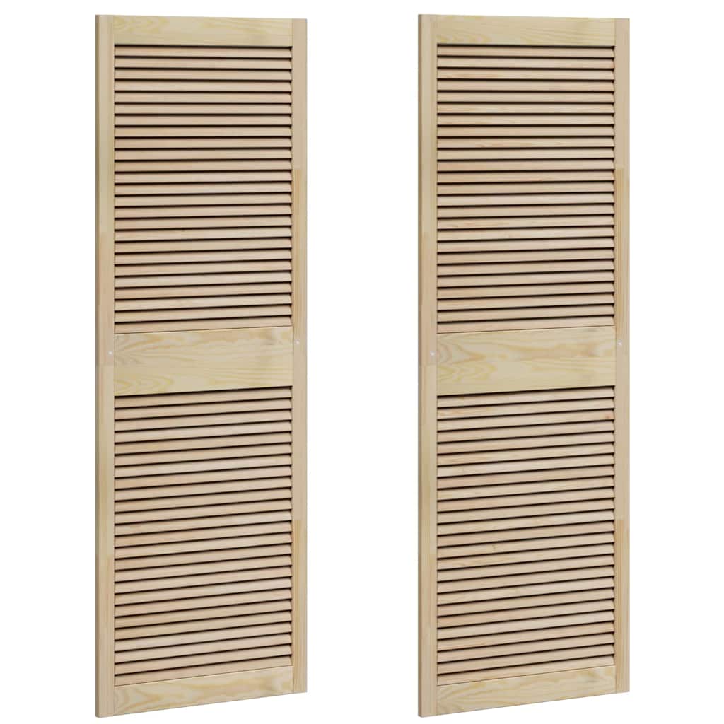 vidaXL Πόρτα Ντουλάπας με πόρτα 2 pcs Φυσικό 140.5 x 2.1 x 49.5 cm