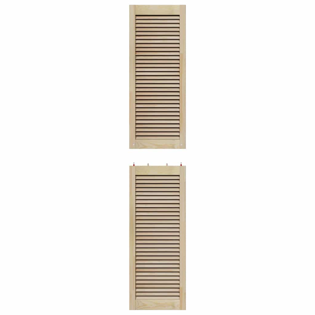 vidaXL Πόρτα Ντουλάπας με πόρτα 2 τεμ. Φυσικό 201 x 2,1 x 39,5 cm