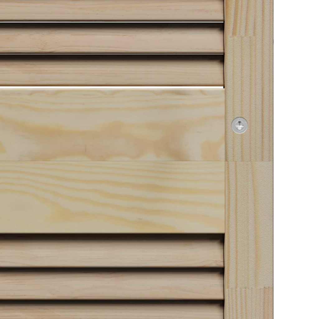 vidaXL Πόρτα Ντουλάπας με πόρτα 2 τεμ. Φυσικό 201 x 2,1 x 39,5 cm
