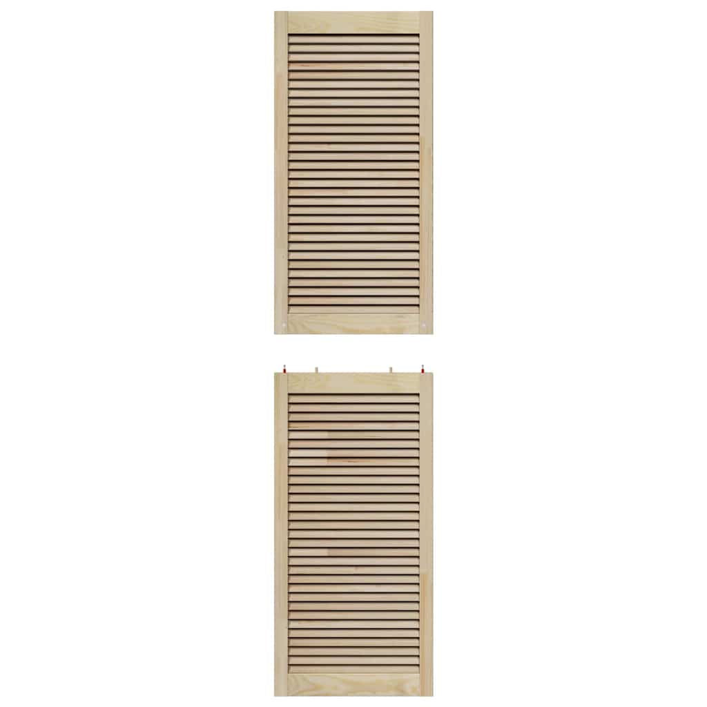 vidaXL Πόρτα Ντουλάπας με πόρτα 2 τεμ. Φυσικό 201 x 2,1 x 49,5 cm
