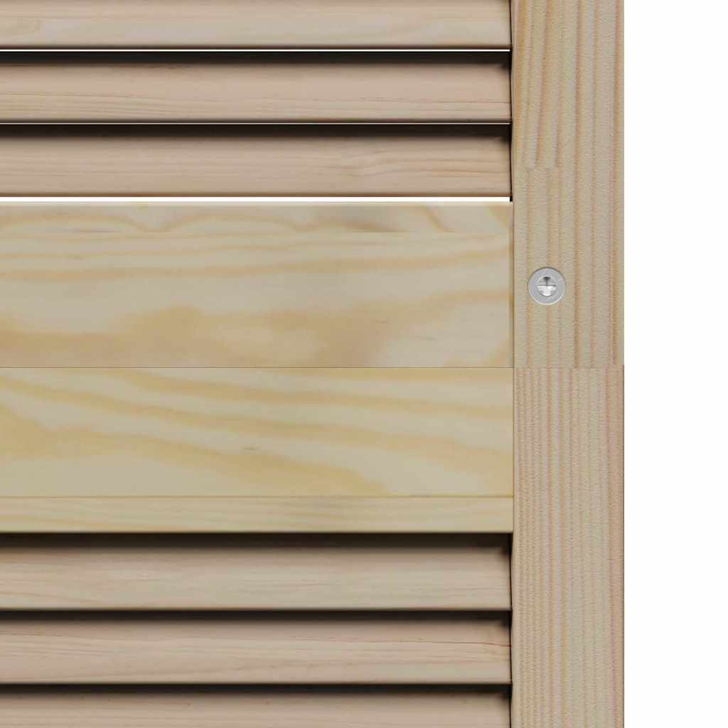 vidaXL Πόρτα Ντουλάπας με πόρτα 2 τεμ. Φυσικό 201 x 2,1 x 49,5 cm