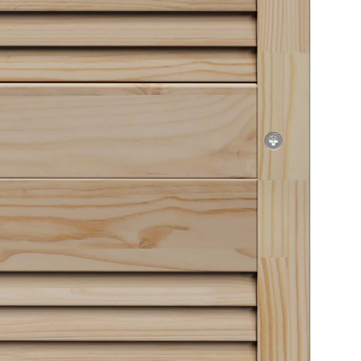vidaXL Πόρτα Ντουλάπας με πόρτα 2 τεμ. Φυσικό 201 x 2,1 x 59,5 cm