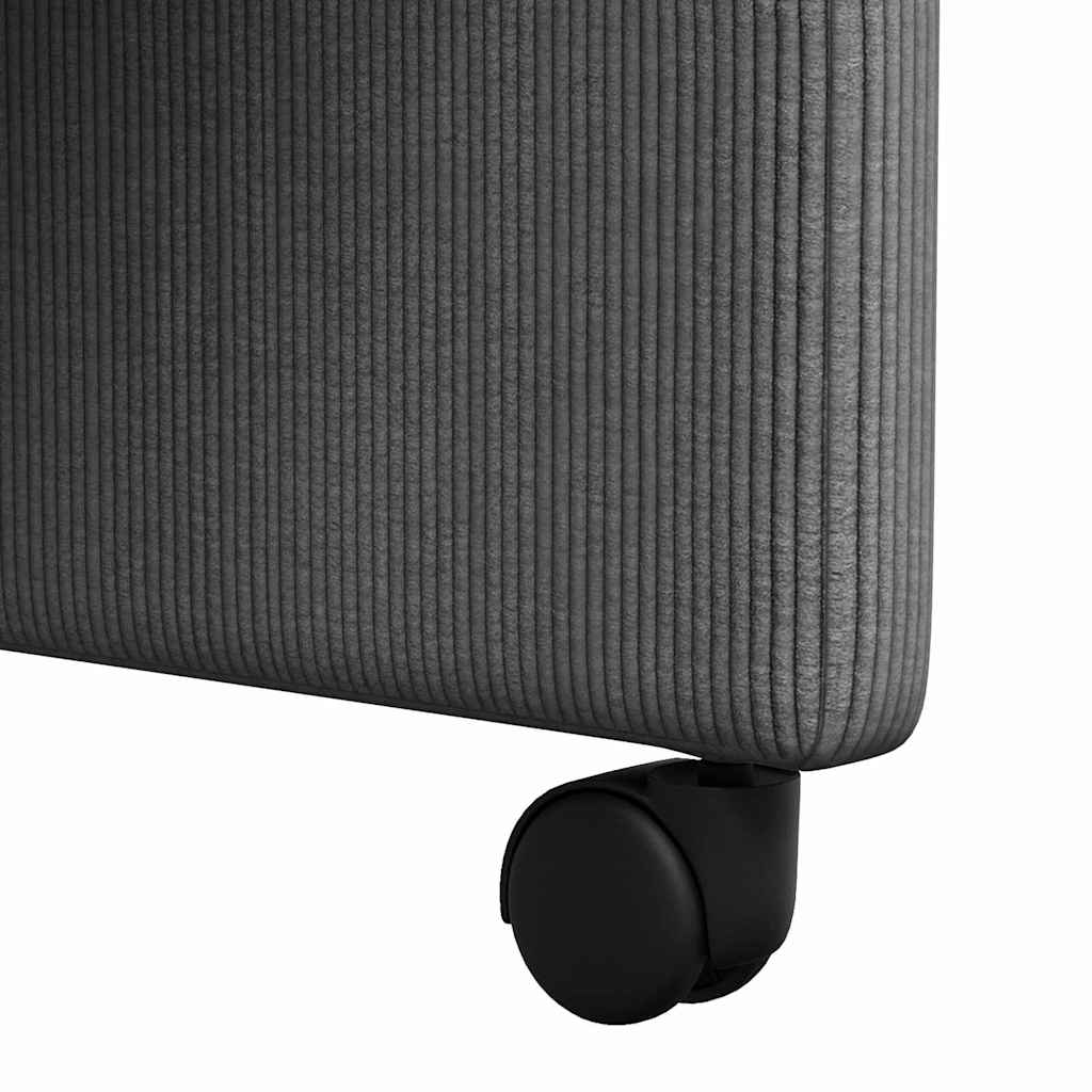 vidaXL Καρέκλες φαγητού 2 pcs Σκούρο γκρι 57 x 66 x 94 εκ Βελούδο