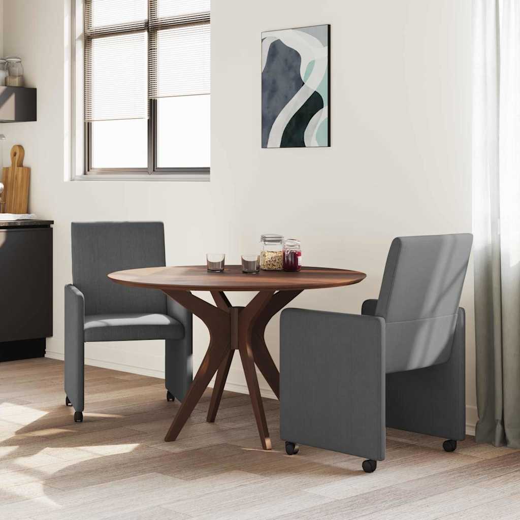 vidaXL Καρέκλες φαγητού 2 pcs Σκούρο γκρι 57 x 66 x 94 εκ Βελούδο