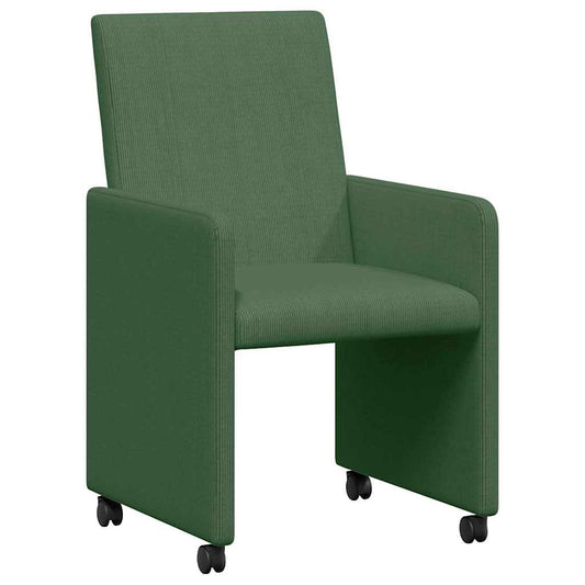 vidaXL Καρέκλες Φαγητού με Ρόδες 2 pcs Γκρι Πράσινο 57 x 66 x 94 εκ