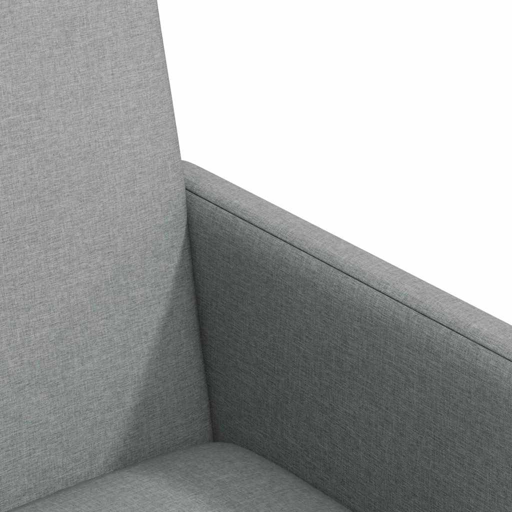 vidaXL Καρέκλες φαγητού 2 pcs Ανοιχτό γκρι 57 x 66 x 94 εκ ύφασμα