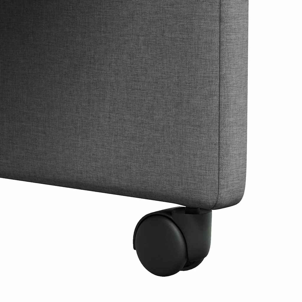 vidaXL Καρέκλα τραπεζαρίας 2 pcs Σκούρο γκρι 57 x 66 x 94 εκ ύφασμα